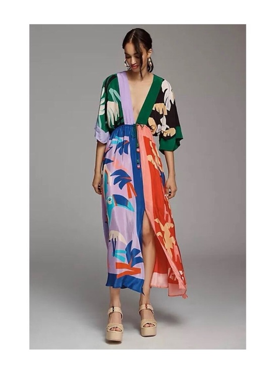 FARM Rio Dresses & Skirts - Women’s Multicolor Tropical Maxi Swim Cover-Up Dress